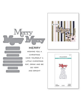 Spellbinders All About Christmas Merry Sentiments Stamp & Die Set (SDS-205) Spellbinders All About Christmas Merry Sentiments Stamp & Die Set (SDS-205)