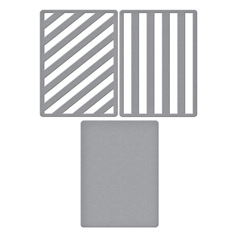 Spellbinders All About Christmas Lots of Stripes Dies (S5-691)