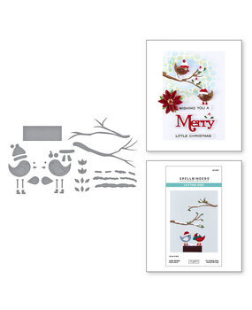 Spellbinders All About Christmas Little Birdies Dies (S4-1453) Spellbinders All About Christmas Little Birdies Dies (S4-1453)