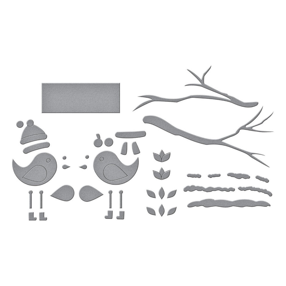 Spellbinders All About Christmas Little Birdies Dies (S4-1453) Spellbinders All About Christmas Little Birdies Dies (S4-1453)