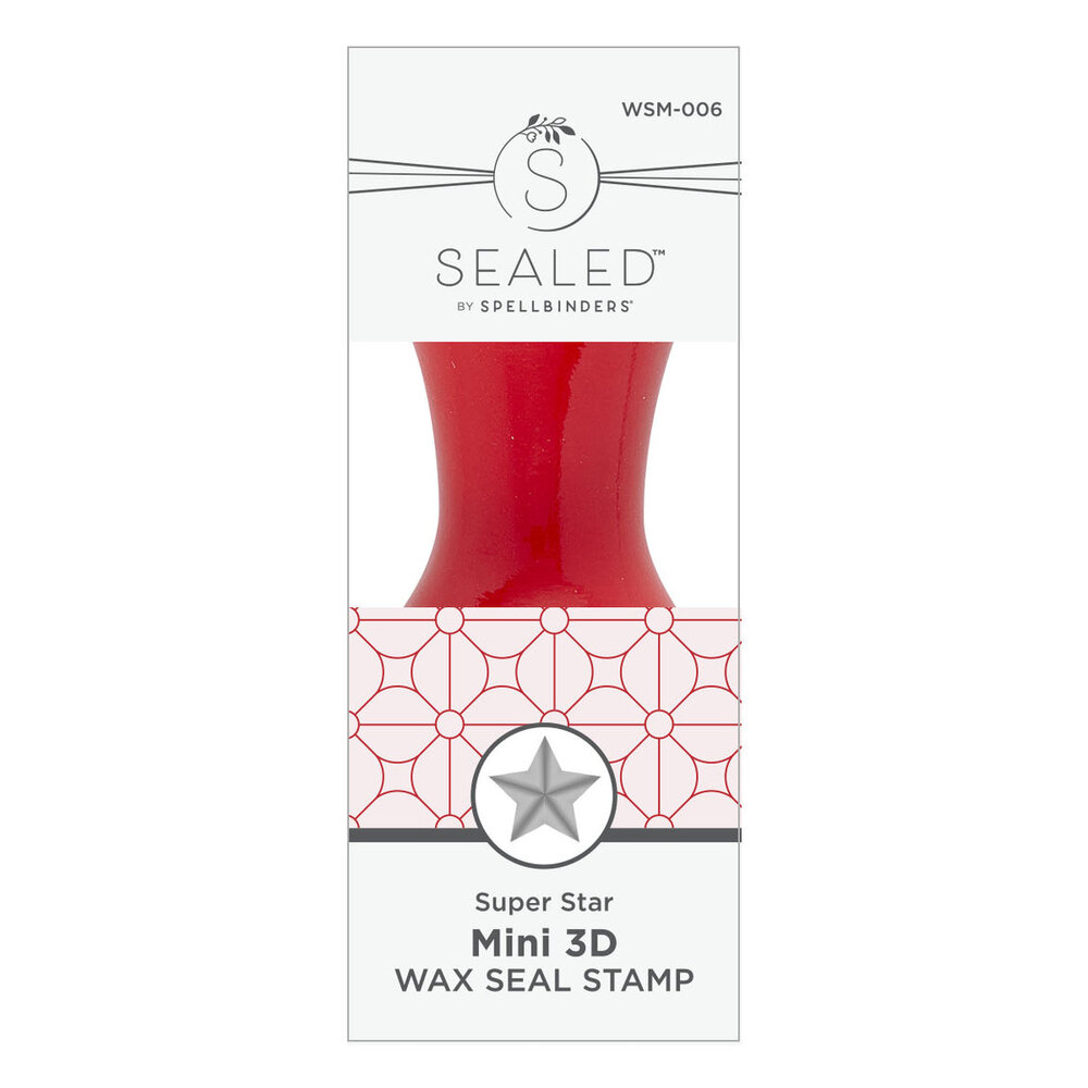 Spellbinders Holiday Magic Super Star Mini 3D Wax Seal Stamp (WSM-006)