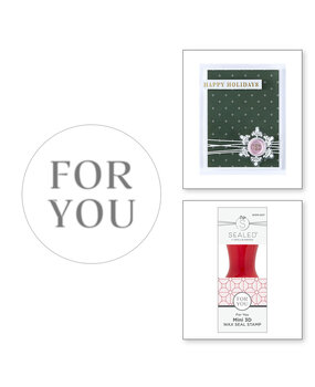 Spellbinders Holiday Magic For You Mini 3D Wax Seal Stamp (WSM-007) Spellbinders Holiday Magic For You Mini 3D Wax Seal Stamp (WSM-007)