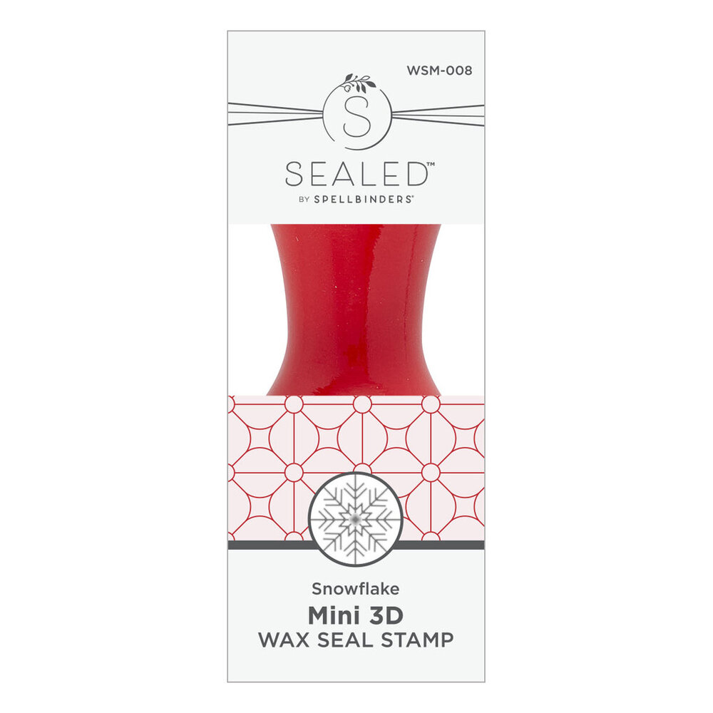 Spellbinders Holiday Magic Snowflake Mini 3D Wax Seal Stamp (WSM-008) Spellbinders Holiday Magic Snowflake Mini 3D Wax Seal Stamp (WSM-008)