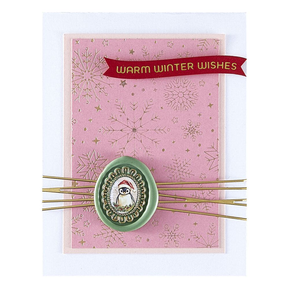 Spellbinders Holiday Magic Wax Seal Stamps 2 Pack Frames (WS-134)