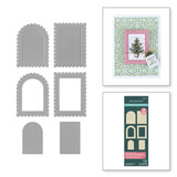 Spellbinders Holiday Magic Postage Stamps 3D Emboss & Cut Folder (E3D-132)