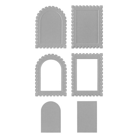 Spellbinders Holiday Magic Postage Stamps 3D Emboss & Cut Folder (E3D-132)