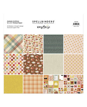 Spellbinders Autumn Archives 12x12 Inch Paper Pad (SCSP-022) Spellbinders Autumn Archives 12x12 Inch Paper Pad (SCSP-022)