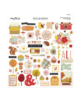 Spellbinders Autumn Archives Chipboard Die Cut Stickers (SCSE-021) Spellbinders Autumn Archives Chipboard Die Cut Stickers (SCSE-021)