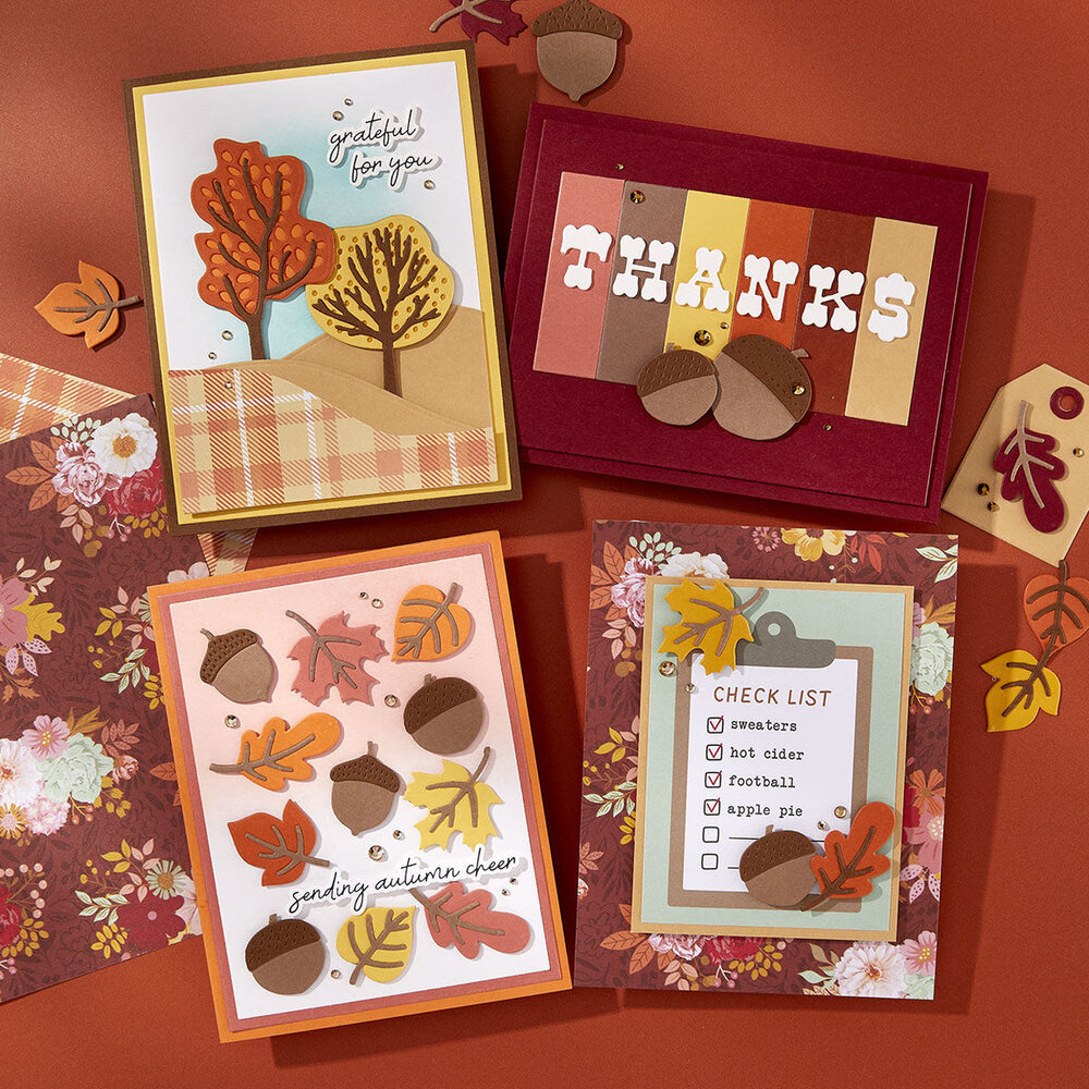 Spellbinders Autumn Archives Chipboard Alphabet Stickers (SCSE-022)