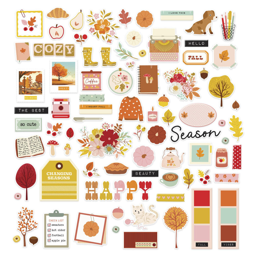Spellbinders Autumn Archives Cardstock Die Cuts (SCSE-023)