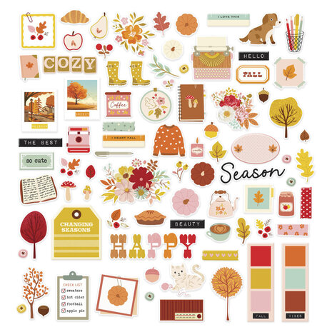 Spellbinders Autumn Archives Cardstock Die Cuts (SCSE-023)