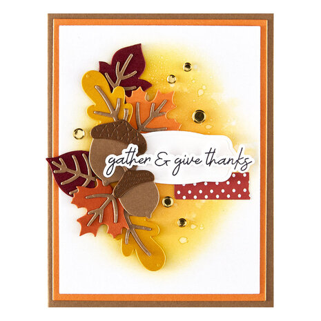 Spellbinders Autumn Archives Falling Leaves Dies (S4-1484)