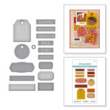 Spellbinders Autumn Archives Documenting Labels Dies (S4-1485)