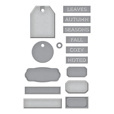 Spellbinders Autumn Archives Documenting Labels Dies (S4-1485) Spellbinders Autumn Archives Documenting Labels Dies (S4-1485)