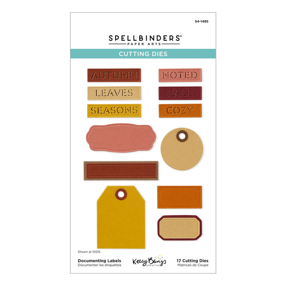 Spellbinders Autumn Archives Documenting Labels Dies (S4-1485) Spellbinders Autumn Archives Documenting Labels Dies (S4-1485)
