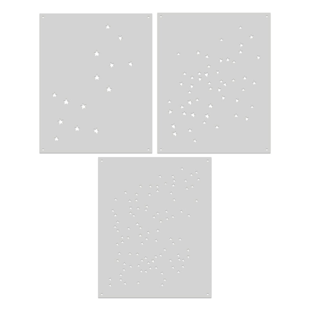Hero Arts Hocus Pocus Scattered Stars Color Layering Stencils (SA311)