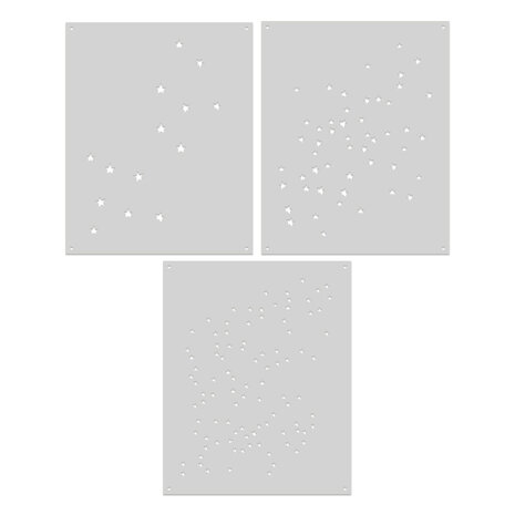 Hero Arts Hocus Pocus Scattered Stars Color Layering Stencils (SA311)