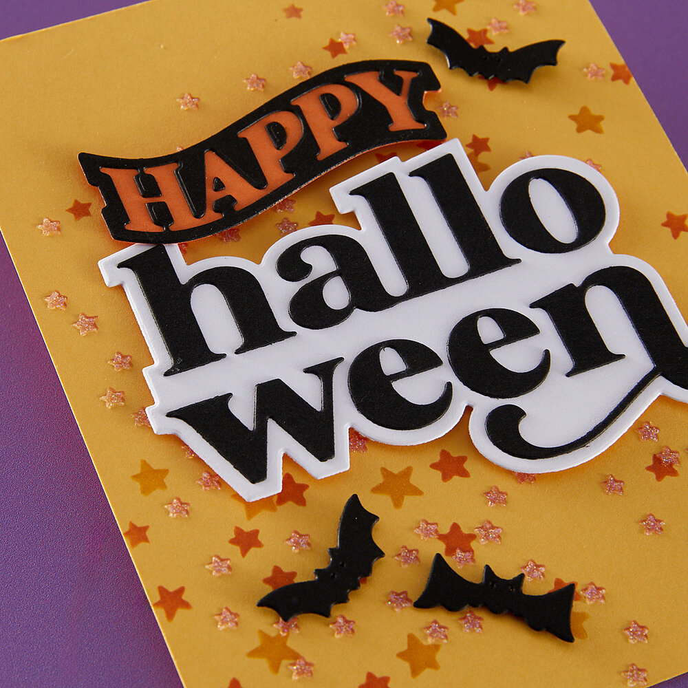 Hero Arts Hocus Pocus Scattered Stars Color Layering Stencils (SA311)