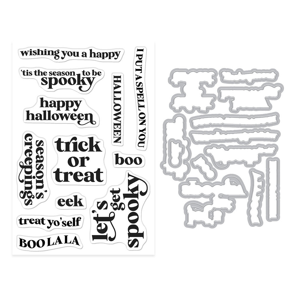 Hero Arts Hocus Pocus Season’s Creepings Clear Stamps & Dies (DC328)