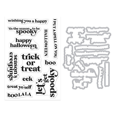 Hero Arts Hocus Pocus Season’s Creepings Clear Stamps & Dies (DC328)