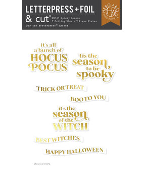 Hero Arts Hocus Pocus Spooky Season Betterpress & Foil Plate (HD101) Hero Arts Hocus Pocus Spooky Season Betterpress & Foil Plate (HD101)