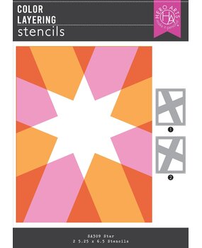 Hero Arts Very Merry Star Color Layering Stencils (SA309) Hero Arts Very Merry Star Color Layering Stencils (SA309)
