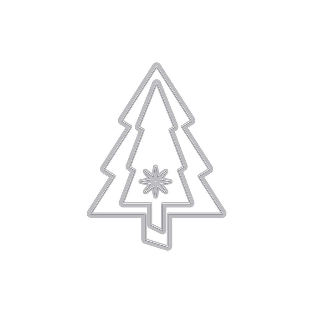 Hero Arts Very Merry Festive Tree Dies (DF258)