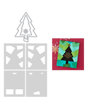 Hero Arts Very Merry Tree Die & Stencil Bundle (WB1180) Hero Arts Very Merry Tree Die & Stencil Bundle (WB1180)