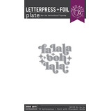Hero Arts Very Merry Fa La La Betterpress & Foil Plate (HP123)