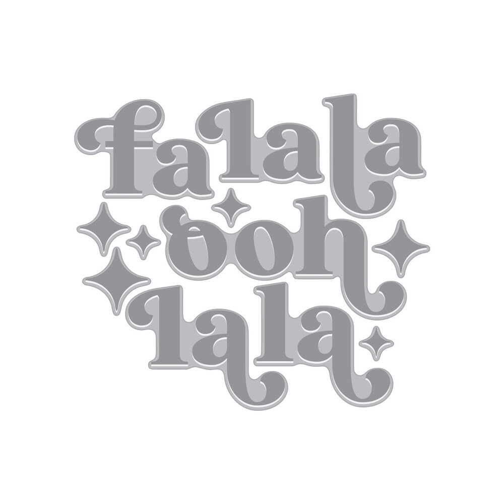 Hero Arts Very Merry Fa La La Betterpress & Foil Plate (HP123)
