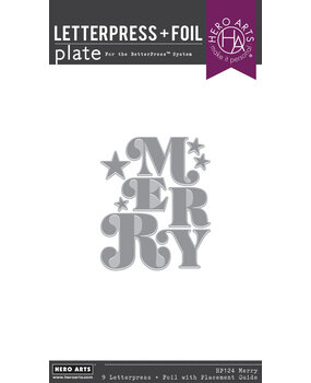 Hero Arts Very Merry Merry Betterpress & Foil Plate (HP124) Hero Arts Very Merry Merry Betterpress & Foil Plate (HP124)