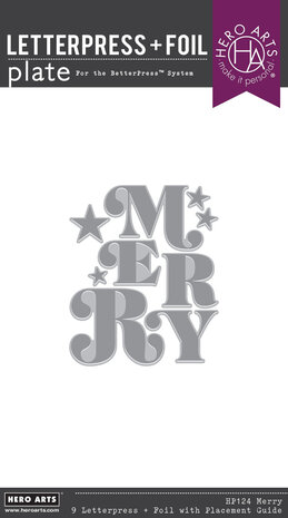 Hero Arts Very Merry Merry Betterpress & Foil Plate (HP124) Hero Arts Very Merry Merry Betterpress & Foil Plate (HP124)