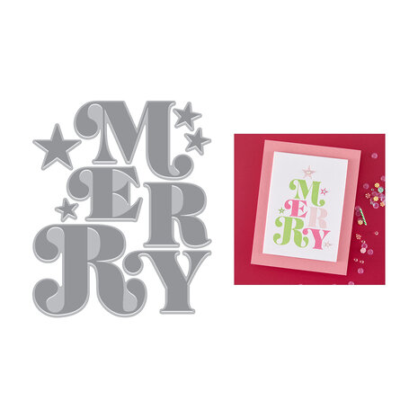 Hero Arts Very Merry Merry Betterpress & Foil Plate (HP124) Hero Arts Very Merry Merry Betterpress & Foil Plate (HP124)