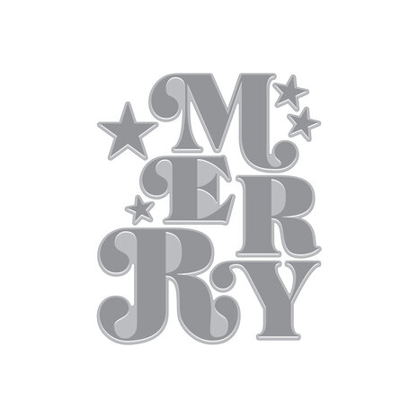 Hero Arts Very Merry Merry Betterpress & Foil Plate (HP124) Hero Arts Very Merry Merry Betterpress & Foil Plate (HP124)
