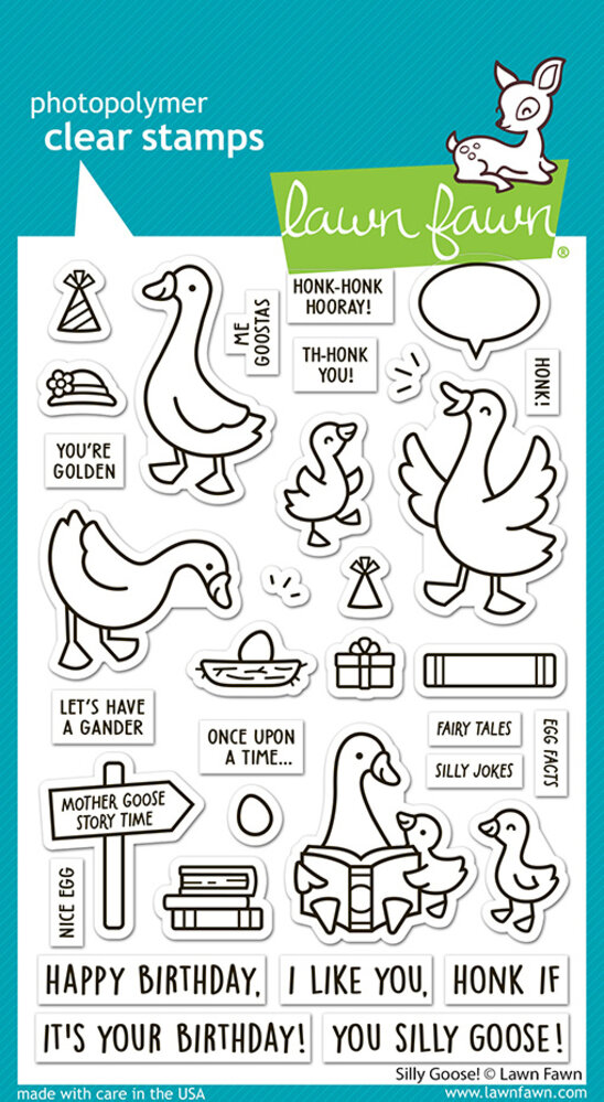 Lawn Fawn Silly Goose! Clear Stamps (LF3844)
