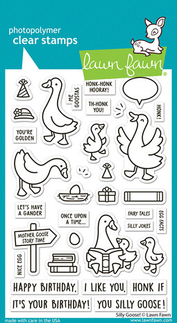 Lawn Fawn Silly Goose! Clear Stamps (LF3844)