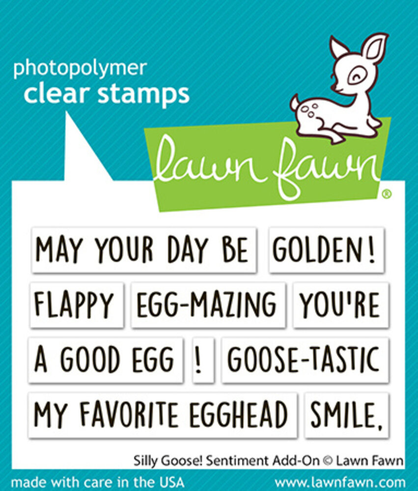 Lawn Fawn Silly Goose! Sentiment Add-On Clear Stamps (LF3847) Lawn Fawn Silly Goose! Sentiment Add-On Clear Stamps (LF3847)