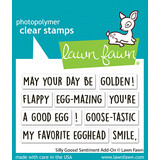 Lawn Fawn Silly Goose! Sentiment Add-On Clear Stamps (LF3847)