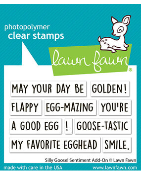 Lawn Fawn Silly Goose! Sentiment Add-On Clear Stamps (LF3847) Lawn Fawn Silly Goose! Sentiment Add-On Clear Stamps (LF3847)