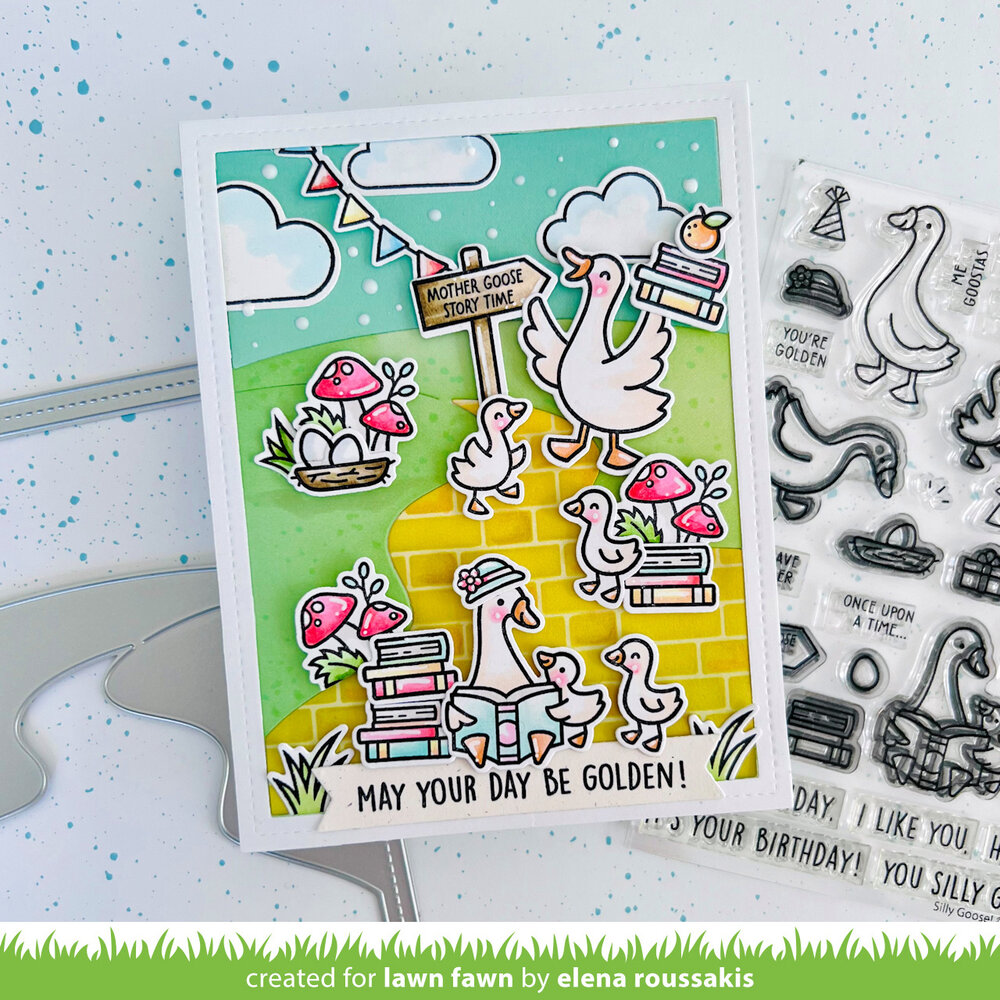 Lawn Fawn Silly Goose! Sentiment Add-On Clear Stamps (LF3847) Lawn Fawn Silly Goose! Sentiment Add-On Clear Stamps (LF3847)
