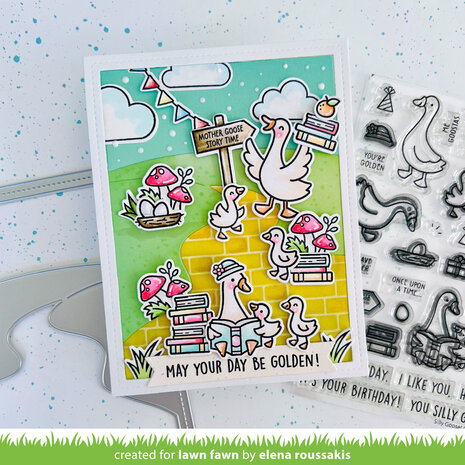 Lawn Fawn Silly Goose! Sentiment Add-On Clear Stamps (LF3847) Lawn Fawn Silly Goose! Sentiment Add-On Clear Stamps (LF3847)
