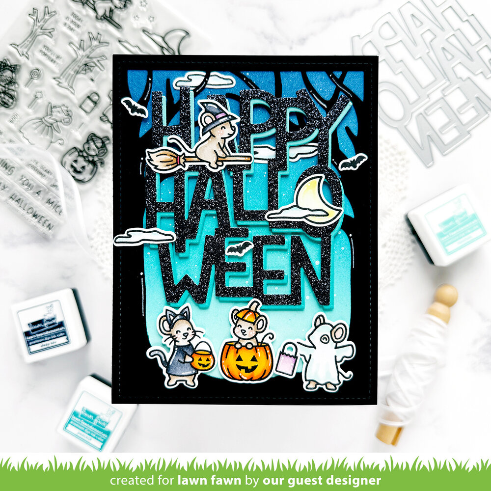 Lawn Fawn Halloween Mice Clear Stamps (LF3848) Lawn Fawn Halloween Mice Clear Stamps (LF3848)