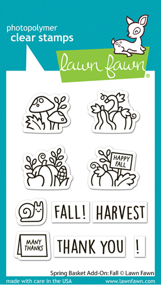Lawn Fawn Spring Basket Add-On Fall Clear Stamps (LF3851) Lawn Fawn Spring Basket Add-On Fall Clear Stamps (LF3851)