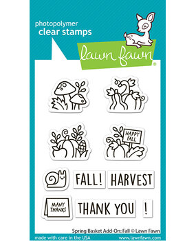 Lawn Fawn Spring Basket Add-On Fall Clear Stamps (LF3851) Lawn Fawn Spring Basket Add-On Fall Clear Stamps (LF3851)