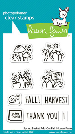 Lawn Fawn Spring Basket Add-On Fall Clear Stamps (LF3851) Lawn Fawn Spring Basket Add-On Fall Clear Stamps (LF3851)