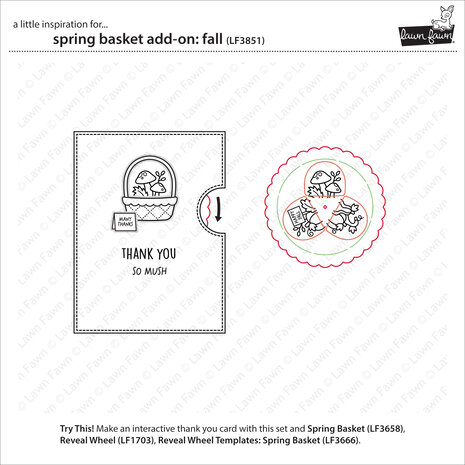 Lawn Fawn Spring Basket Add-On Fall Clear Stamps (LF3851) Lawn Fawn Spring Basket Add-On Fall Clear Stamps (LF3851)
