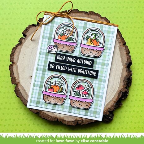 Lawn Fawn Spring Basket Add-On Fall Clear Stamps (LF3851) Lawn Fawn Spring Basket Add-On Fall Clear Stamps (LF3851)