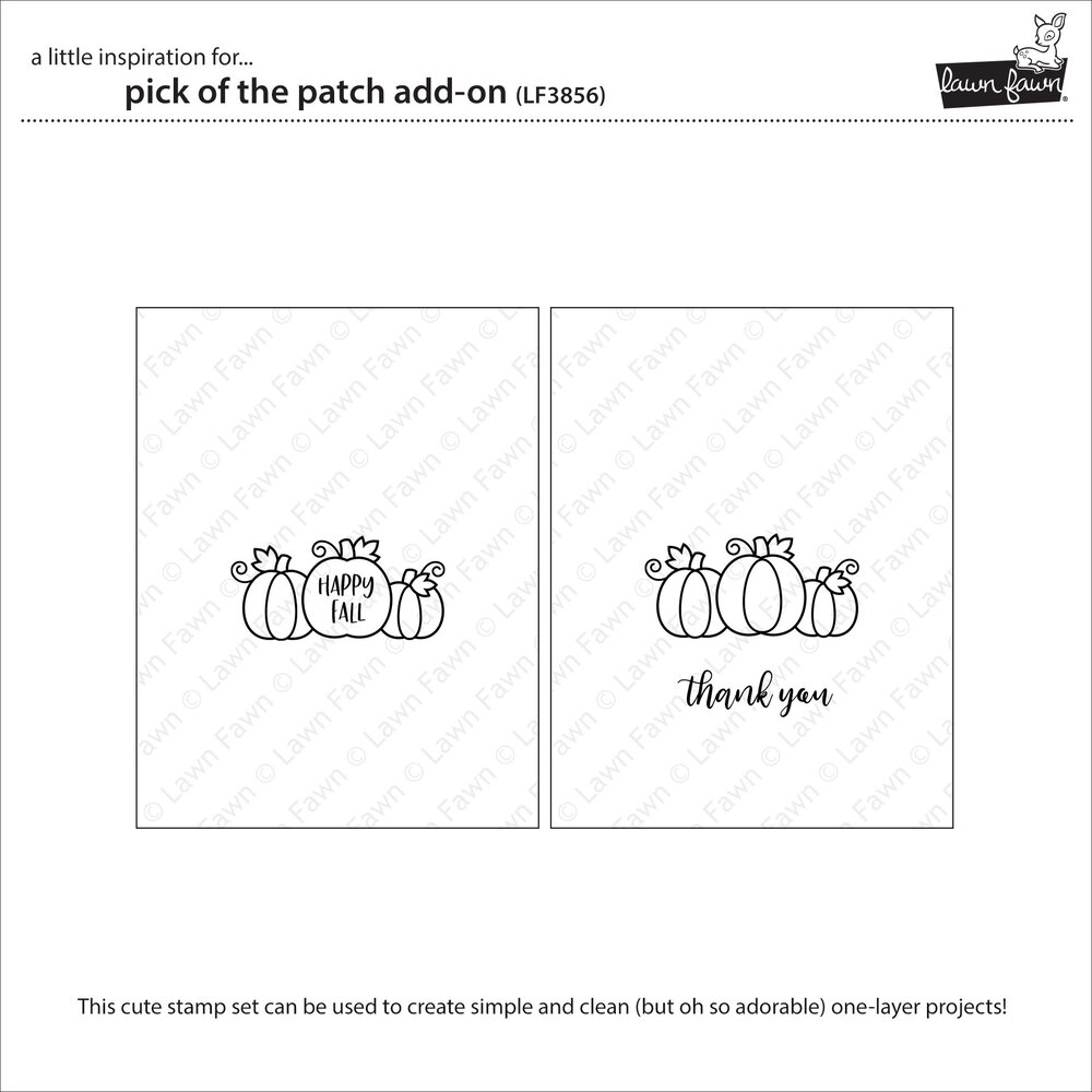 Lawn Fawn Pick of the Patch Add-On Clear Stamps (LF3856)