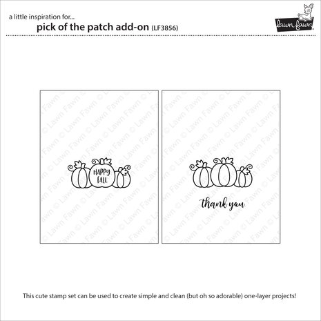Lawn Fawn Pick of the Patch Add-On Clear Stamps (LF3856)