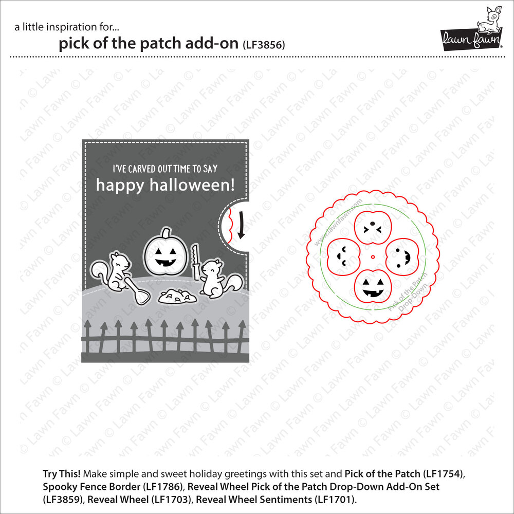 Lawn Fawn Pick of the Patch Add-On Clear Stamps (LF3856)